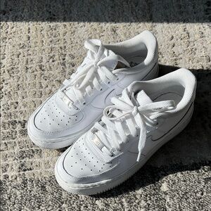 White Nike Air Force 1s